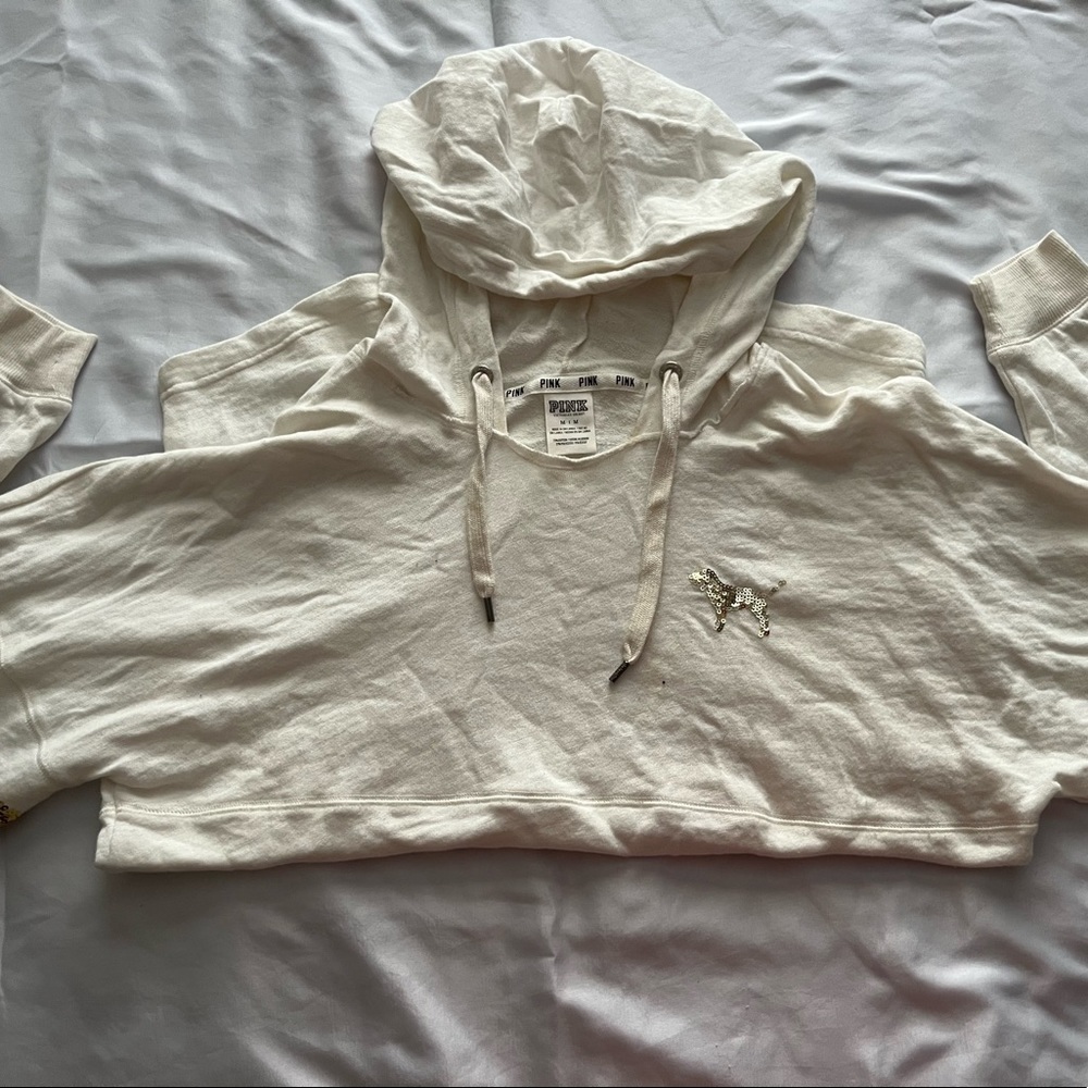 Medium PINK- VS Sequin Hoodie